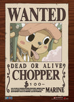 ONE PIECE - WANTED POSTERS CHOPPER WALL SCROLL