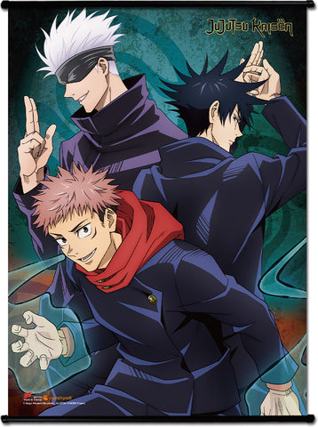 JUJUTSU KAISEN - YUJI & MEGUMI & SATORU GROUP WALL