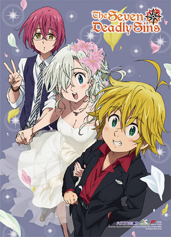 THE SEVEN DEADLY SINS - WEDDING STYLE WALL SCROLL