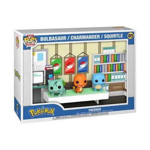 Pokemon Bulbasaur Charmander Squirtle Deluxe Funko Pop! Moment with Case #01