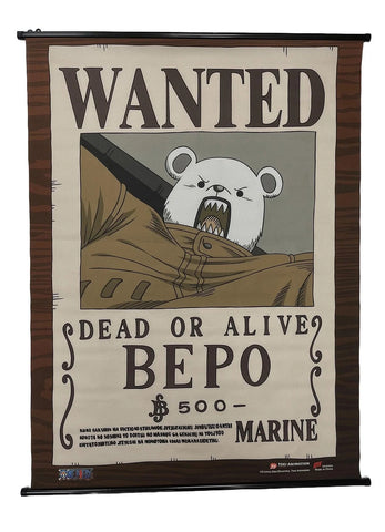 One Piece - Wanted Posters Bepo Wall Scroll
