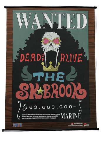 One Piece - Wanted Posters Soul King Brook Wall Scroll