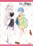 Re:Zero - Starting Life in Another World - Emilia & Rem Sweetheart Wall Scroll