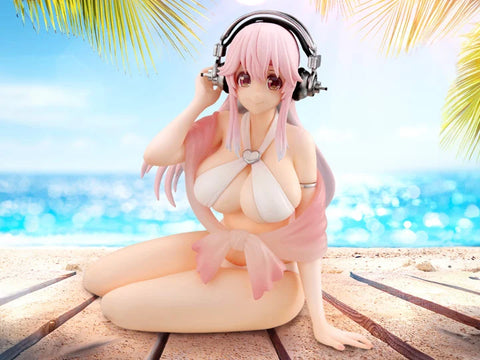 Nitroplus Super Sonico (White Bikini Ver.) Noodle Stopper Figure