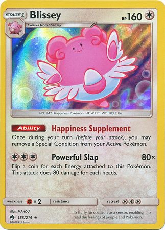 Blissey 153/214 RARE FOIL