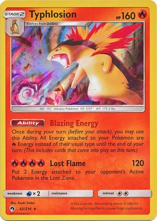 Typhlosion 42/214 RARE FOIL