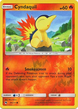 Cyndaquil 39/214 COMMON REVERSE FOIL