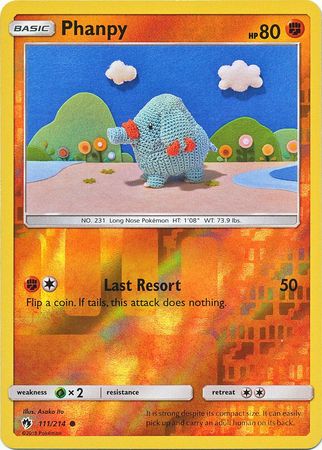 Phanpy 111/214 COMMON REVERSE FOIL