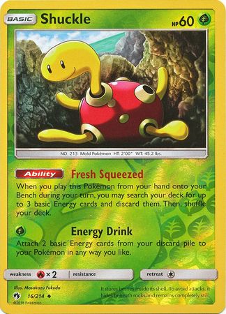 Shuckle 16/214 UNCOMMON REVERSE FOIL