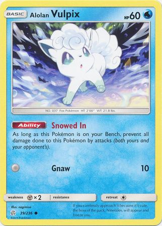 Alolan Vulpix 39/236 COMMON