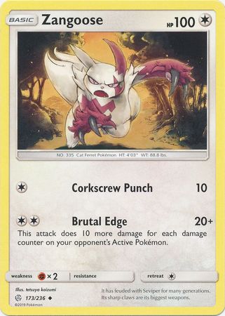 Zangoose 173/236 UNCOMMON