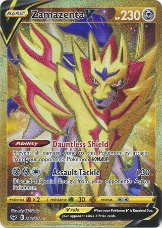 Zamazenta V - 212/202 - Gold Secret