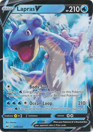 Lapras V - 49/202 - Ultra Rare