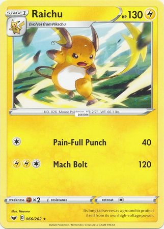 Raichu - 66/202 - Rare