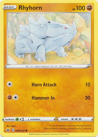 Rhyhorn - 96/202 - Common