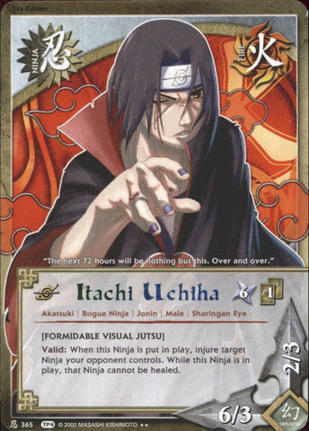 Naruto cards Itachi Uchiha 