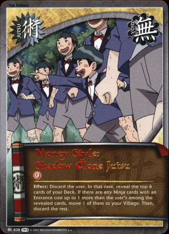 Money Style: Shadow Clone Jutsu 838 RARE