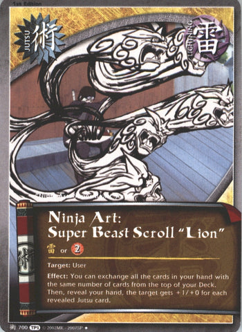 Ninja Art Super Beast Scroll Lion 700 UNCOMMON