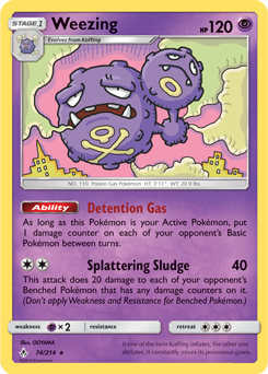 Weezing 74/214 RARE