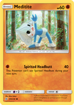 Meditite 109/236 pokemon cards 