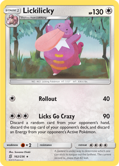 Lickilicky 162/236 Pokemon cards 