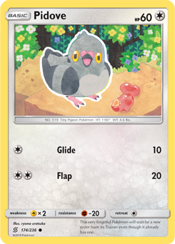 Pidove 174/236 pokemon cards 