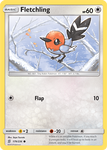 Fletchling 179/236 pokemon cards 
