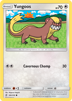 Yungoos 180/236 pokemon cards 