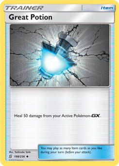 Great Potion 198/236 Pokemon cards 
