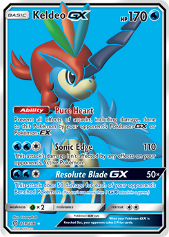 Keldeo GX 219/236 FULL ART ULTRA RARE