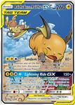 Raichu & Alolan Raichu GX 221/236 FULL ART ULTRA RARE