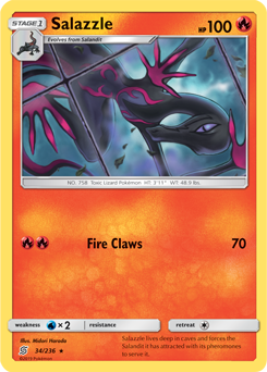 Salazzle 34/236 RARE pokemon cards 