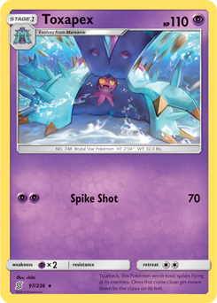 Toxapex 97/236 pokemon cards 
