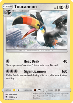 Toucannon 166/214 RARE