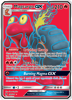 Magcargo GX 198/214 FULL ART FOIL RARE