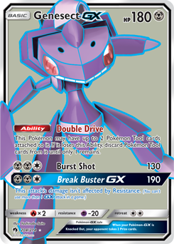 Genesect GX 204/214 FULL ART FOIL RARE