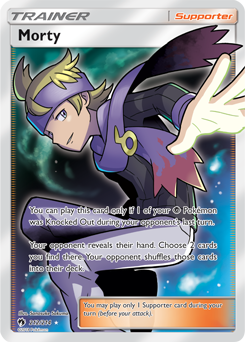 Morty 212/214 FULL ART FOIL RARE
