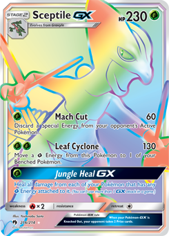 Sceptile GX 216/214 HYPER RARE