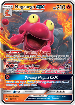 Magcargo 44/214 GX FUL ART FOIL