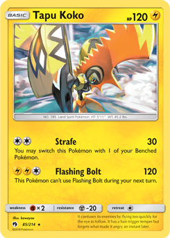 Tapu Koko 85/214 RARE FOIL