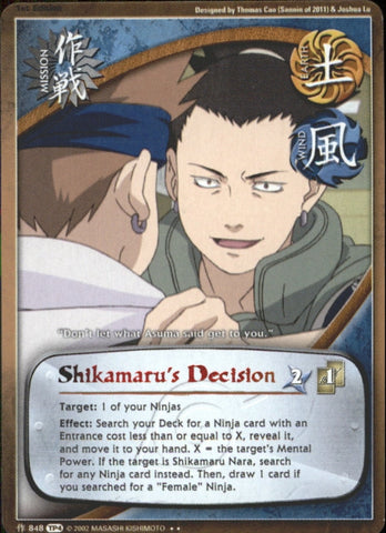 Shikamaru's Decision 848 RARE