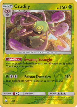 Cradily 11/236 REVERSE HOLO RARE