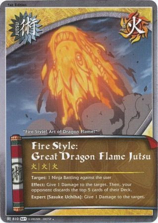 Fire Style: Great Dragon Flame Jutsu - 810 - Uncommon