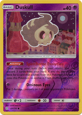Duskull 83/236 REVERSE HOLO COMMON