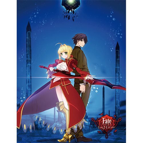 Fate/Extra Last Encore Hakuno and Saber Sublimation Throw Blanket 