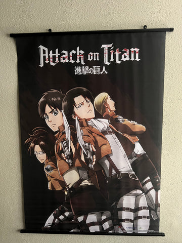 Attack on Titan Group Wall Scroll