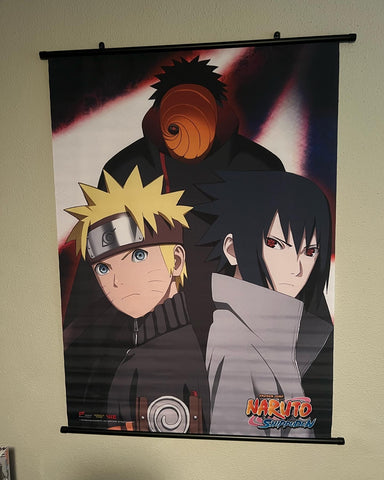 Naruto Shippuden Tobi, Naruto & Sasuke Wall Scroll