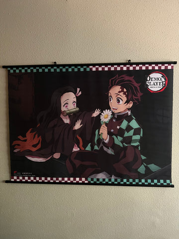 Demon Slayer Tanjiro & Nezuko Wall Scroll