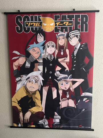 Soul Eater Red Background Wall Scroll