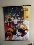 One Piece Luffy & Nami Vs Enel Wall Scroll